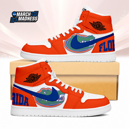 LIMITED EDITION - NEW CUSTOMIZED NCAA MAM14 FLG FLORIDA GATORS AIR JORDAN SNEAKERS