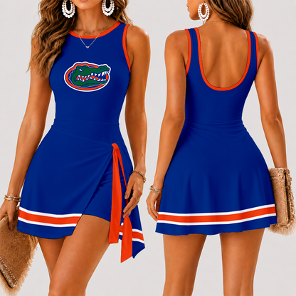 [FAN FAVORITE] NEW CUSTOMIZED NCAA MAM14 FLG FLORIDA GATORS WOMEN'S SUMMER SKORT DRESS