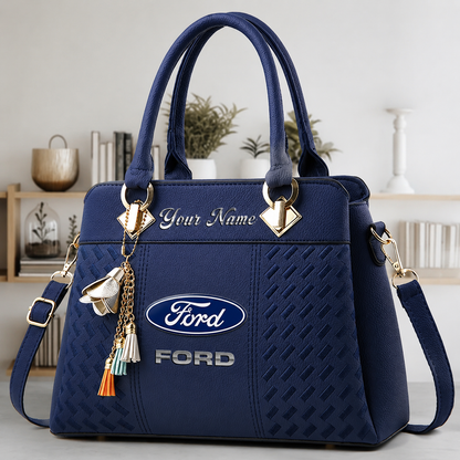 LIMITED RUN - NEW CUSTOMIZED F114 FRD FORD RACING LUXURY HANDBAG IN MULTIPLE COLORS