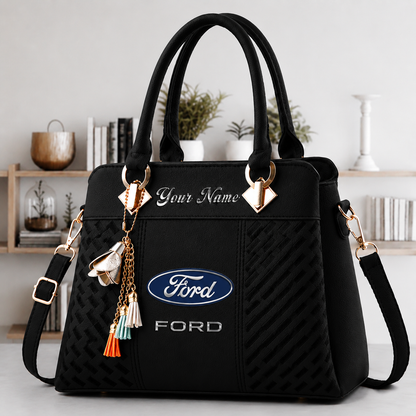 LIMITED RUN - NEW CUSTOMIZED F114 FRD FORD RACING LUXURY HANDBAG IN MULTIPLE COLORS
