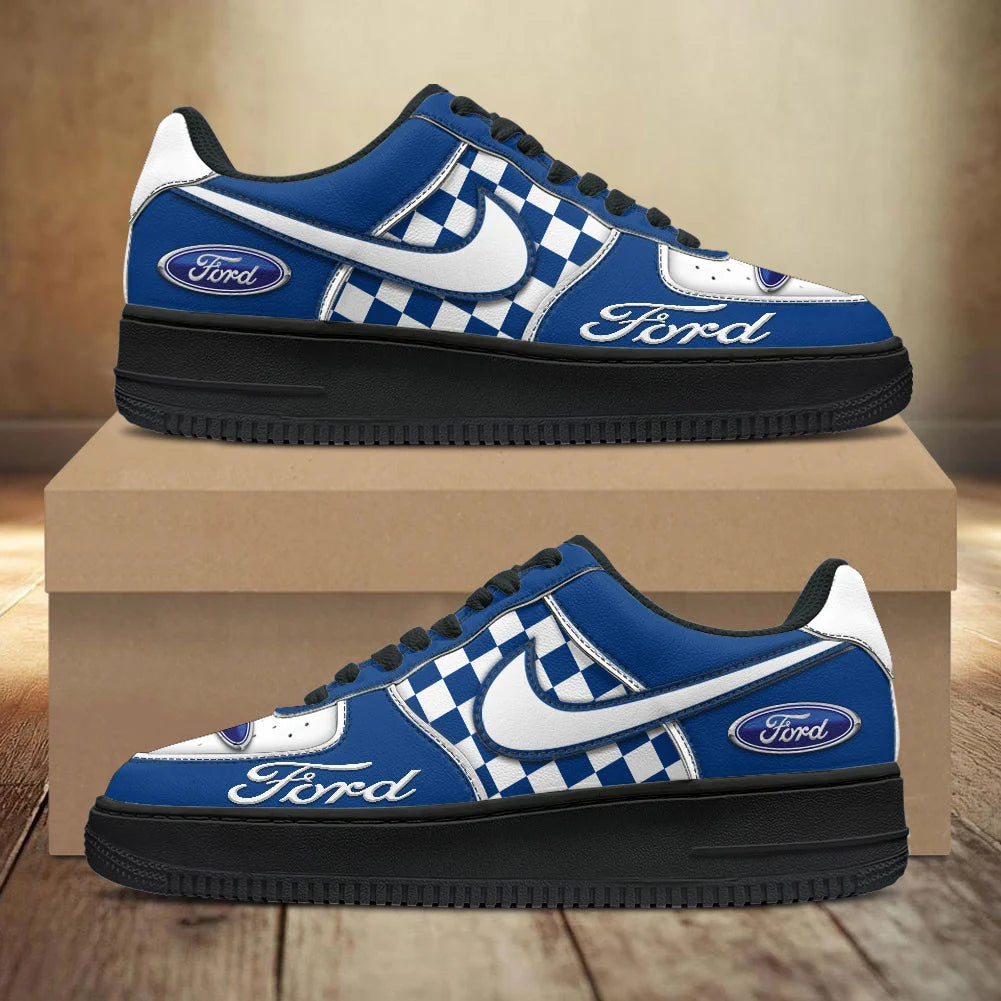 LIMITED RUN - NEW CUSTOMIZED F114 FRD FORD RACING AF1 SNEAKERS
