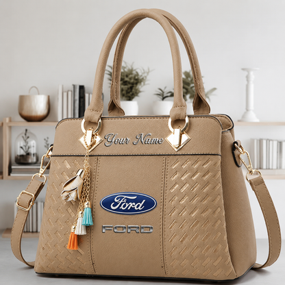 LIMITED RUN - NEW CUSTOMIZED F114 FRD FORD RACING LUXURY HANDBAG IN MULTIPLE COLORS