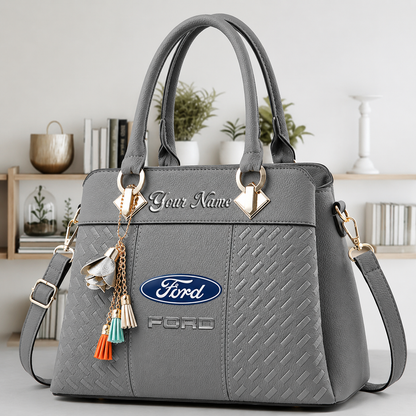 LIMITED RUN - NEW CUSTOMIZED F114 FRD FORD RACING LUXURY HANDBAG IN MULTIPLE COLORS