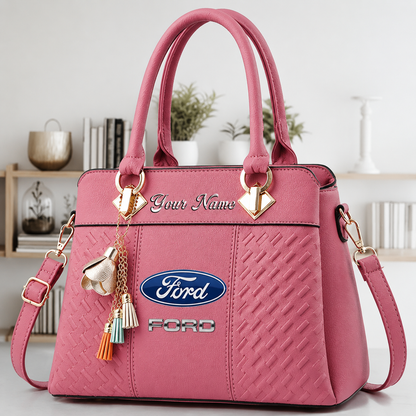 LIMITED RUN - NEW CUSTOMIZED F114 FRD FORD RACING LUXURY HANDBAG IN MULTIPLE COLORS