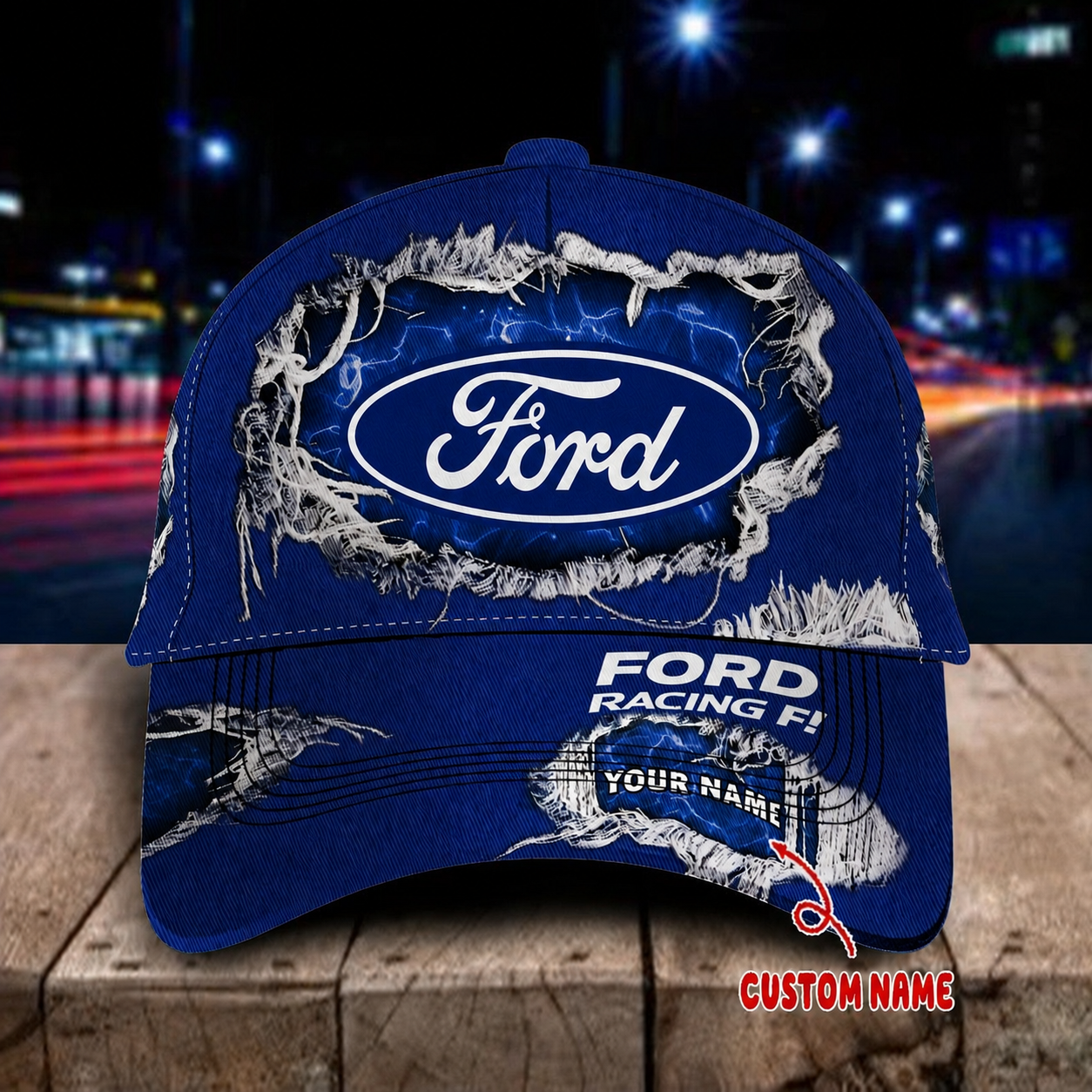 LIMITED RUN - NEW CUSTOMIZED F114 FRD FORD RACING CLASSIC CAP
