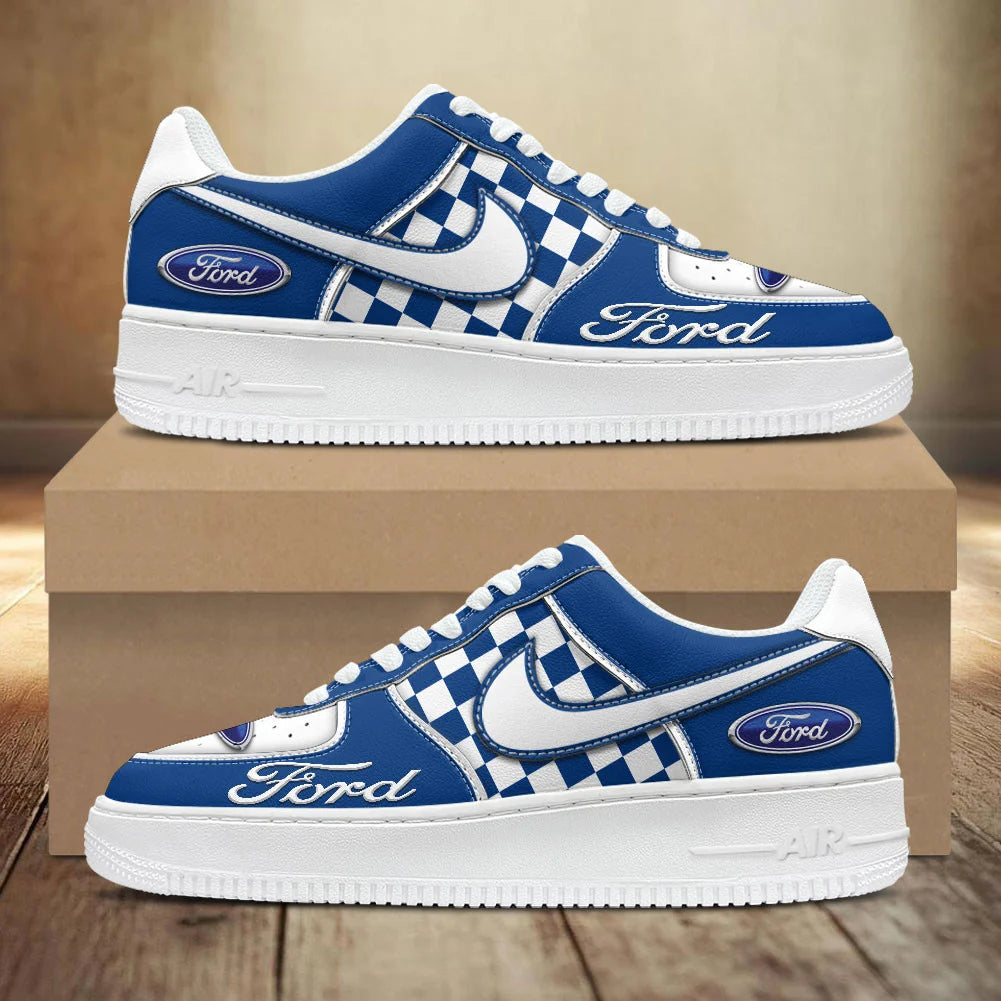 LIMITED RUN - NEW CUSTOMIZED F114 FRD FORD RACING AF1 SNEAKERS