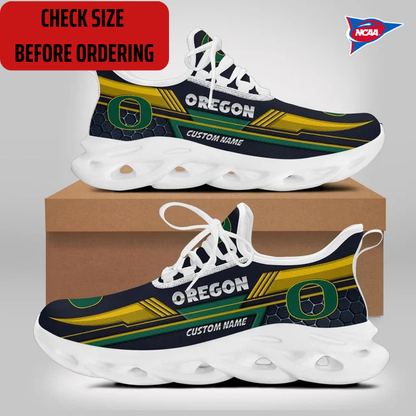 ELITE EDITION - NEW CUSTOMIZED NCAA FBS14 OGD OREGON DUCKS CLUNKY SNEAKERS
