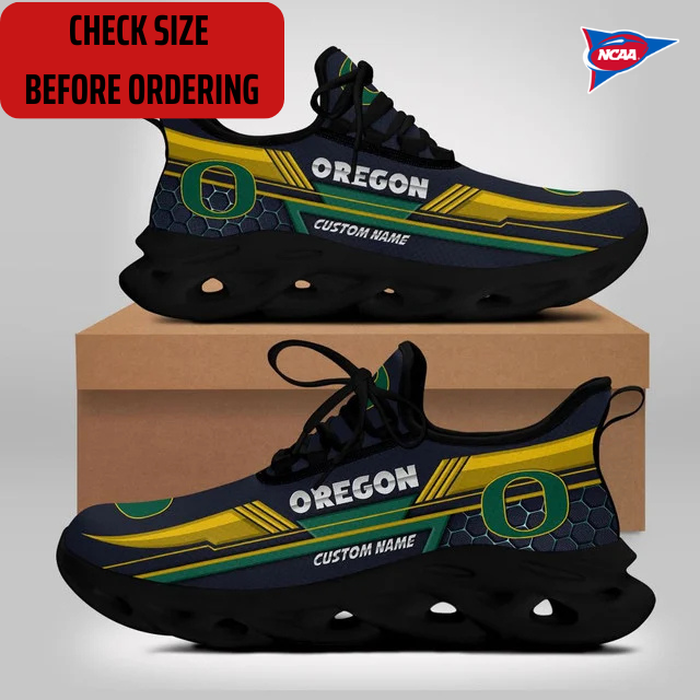 ELITE EDITION - NEW CUSTOMIZED NCAA FBS14 OGD OREGON DUCKS CLUNKY SNEAKERS