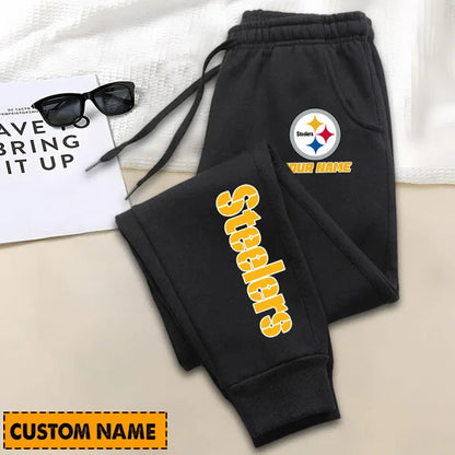 SPECIAL EDITION - NEW CUSTOMIZED NFL14 PSB PITTSBURGH STEELERS SWEATPANTS