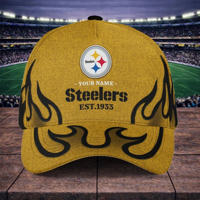 EXCLUSIVE EDITION - NEW CUSTOMIZED NFL14 PSB PITTSBURGH STEELERS CLASSIC CAP