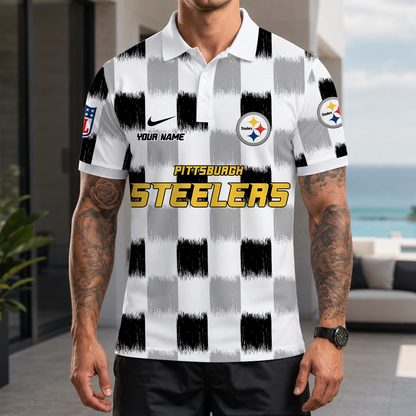 [SPECIAL OFFER] NEW CUSTOMIZED NFL14 PSB PITTSBURGH STEELERS POLO SHIRT