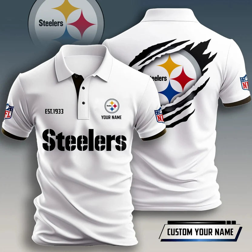 SPECIAL EDITION - NEW CUSTOMIZED NFL14 PSB PITTSBURGH STEELERS T-SHIRT, POLO SHIRT, ZIP POLO SHIRT, HOODIE, ZIP HOODIE & SWEATSHIRT