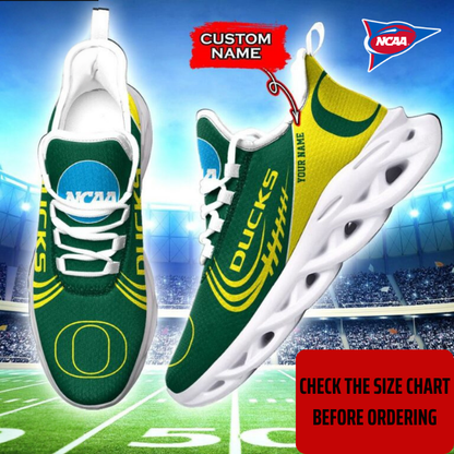 ELITE EDITION - NEW CUSTOMIZED NCAA FBS14 OGD OREGON DUCKS CLUNKY SNEAKERS