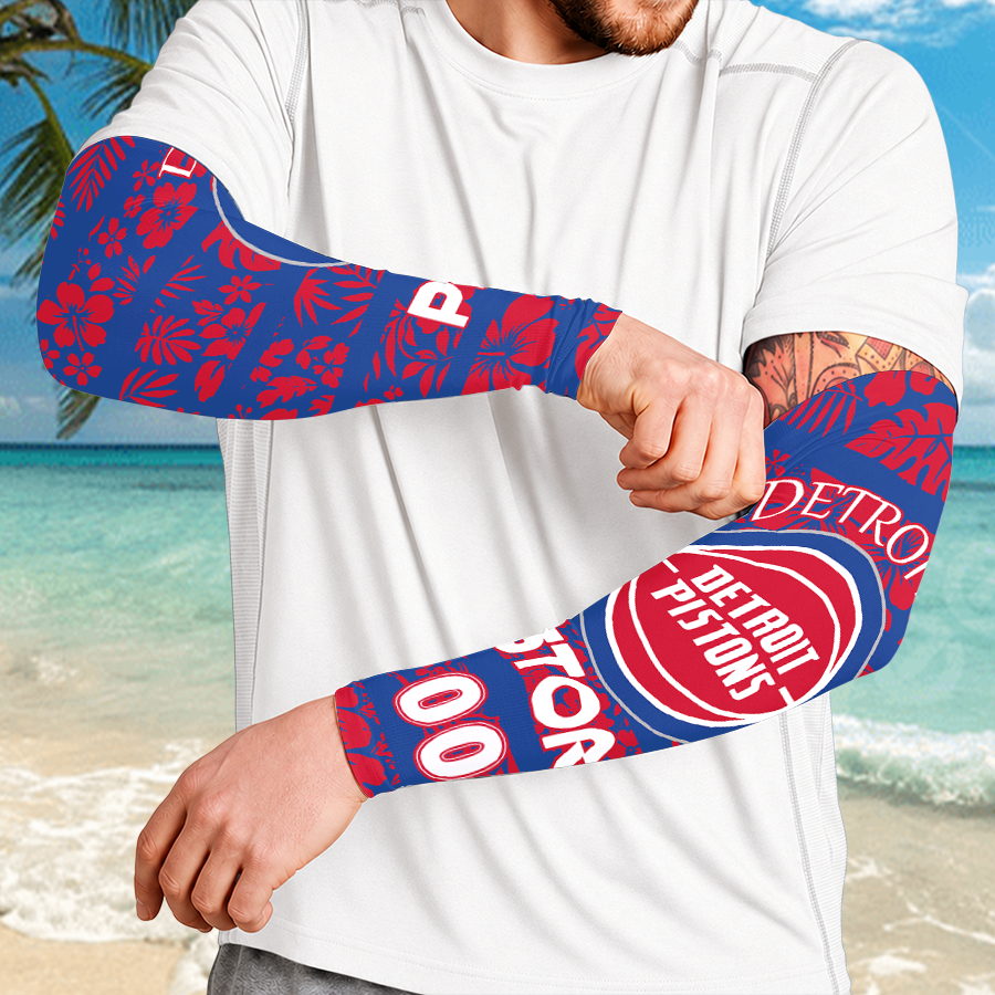 [HOT DEAL] NEW CUSTOMIZED NBA14 DPI DETROIT PISTONS SUN ARM SLEEVES