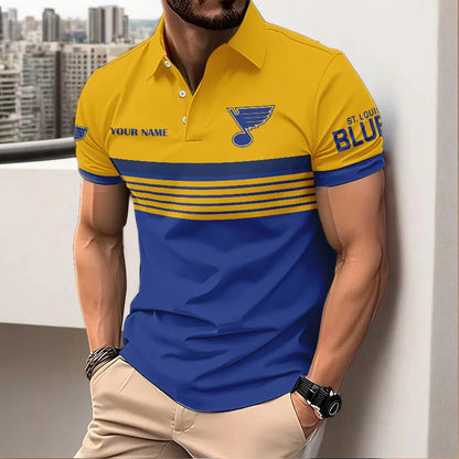 VIRAL EDITION - NEW CUSTOMIZED NHL14 SLB ST. LOUIS BLUES POLO SHIRT, ZIP POLO SHIRT & T-SHIRTS