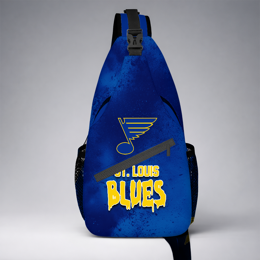[SUPER SALE] NEW CUSTOMIZED NHL14 SLB ST. LOUIS BLUES SLING BAG
