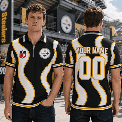 EXCLUSIVE EDITION - NEW CUSTOMIZED NFL14 PSB PITTSBURGH STEELERS POLO SHIRT, ZIP POLO SHIRT, T-SHIRT, HOODIE, ZIP HOODIE & SWEATSHIRT