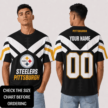 VIRAL EDITION - NEW CUSTOMIZED NFL14 PSB PITTSBURGH STEELERS T-SHIRT, POLO SHIRT, ZIP POLO SHIRT, HOODIE, ZIP HOODIE & SWEATSHIRT