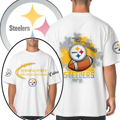 VIRAL EDITION - NEW CUSTOMIZED NFL14 PSB PITTSBURGH STEELERS POLO SHIRT, ZIP POLO SHIRT & T-SHIRTS