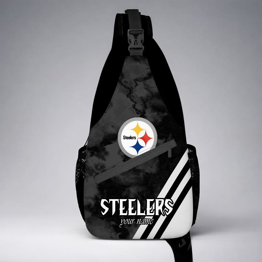 [SPECIAL OFFER] NEW CUSTOMIZED NFL14 PSB PITTSBURGH STEELERS SLING BAG