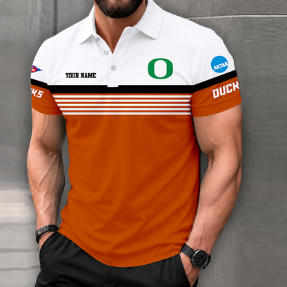 LIMITED EDITION - NEW CUSTOMIZED NCAA FBS14 OGD OREGON DUCKS POLO SHIRT
