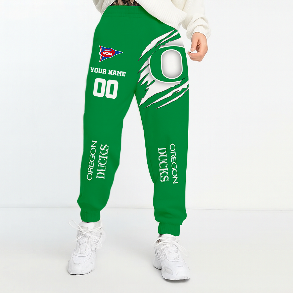LIMITED EDITION - NEW CUSTOMIZED NCAA FBS14 OGD OREGON DUCKS UNISEX LONG PANTS