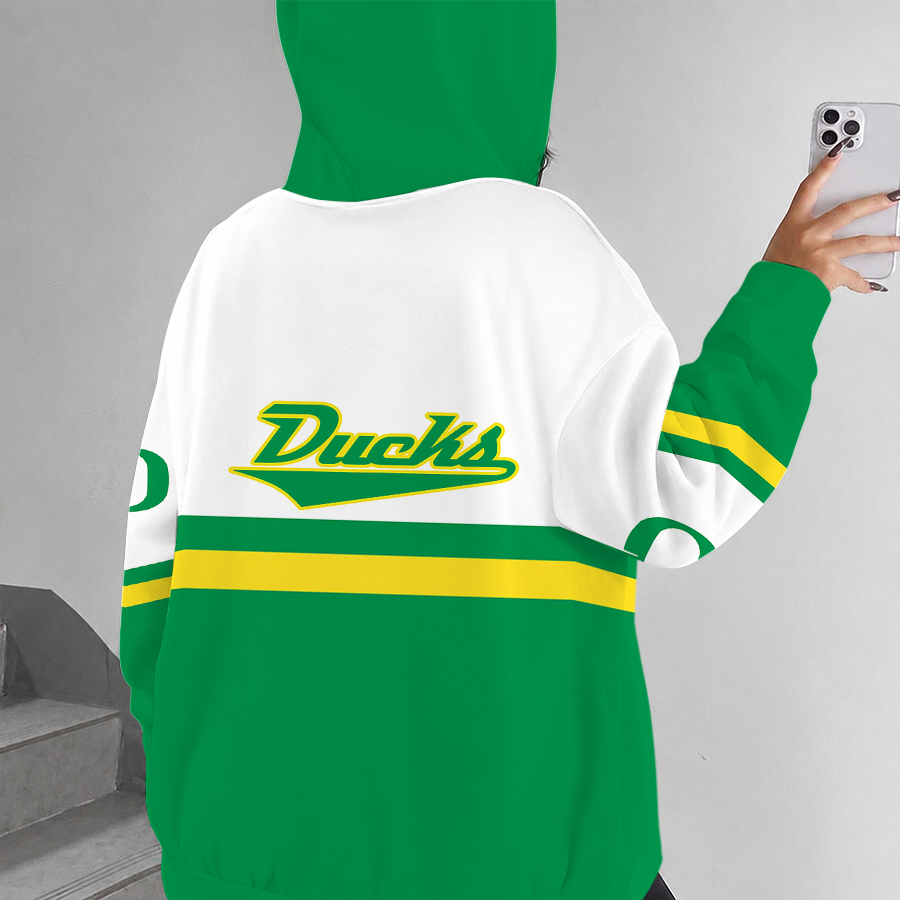 [FAN FAVORITE] NEW CUSTOMIZED NCAA FBS14 OGD OREGON DUCKS ZIP HOODIE