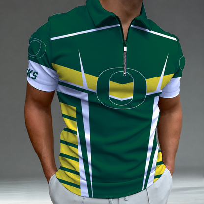 [FAN FAVORITE] NEW CUSTOMIZED NCAA FBS14 OGD OREGON DUCKS POLO SHIRT