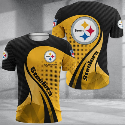 LIMITED EDITION - NEW CUSTOMIZED NFL14 PSB PITTSBURGH STEELERS POLO, T-SHIRT & SHORT PANTS SET