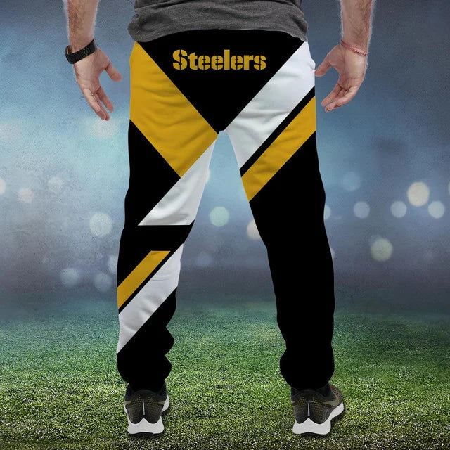 LIMITED EDITION - NEW CUSTOMIZED NFL14 PSB PITTSBURGH STEELERS SWEATPANTS
