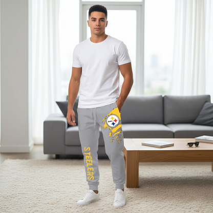 LIMITED EDITION - NEW PERSONALIZED NFL14 PSB PITTSBURGH STEELERS JOGGERS