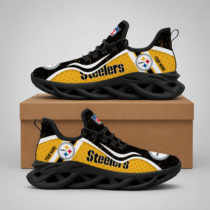 SPECIAL EDITION - NEW CUSTOMIZED NFL14 PSB PITTSBURGH STEELERS MAX SOUL SHOES