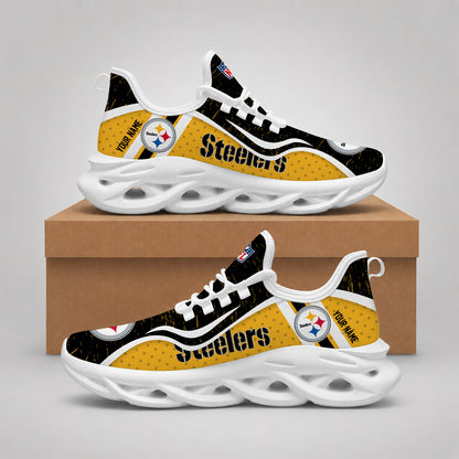 SPECIAL EDITION - NEW CUSTOMIZED NFL14 PSB PITTSBURGH STEELERS MAX SOUL SHOES