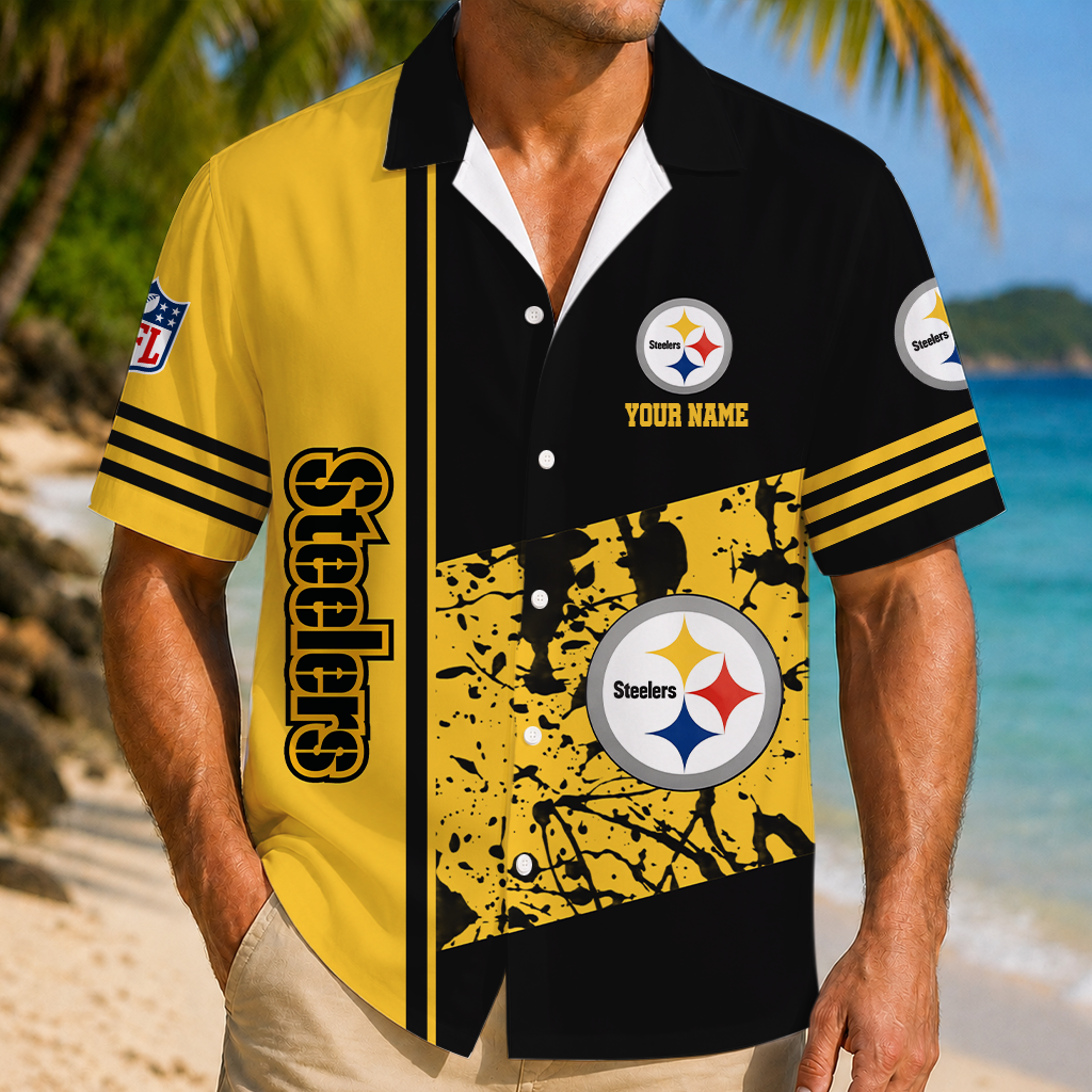 LIMITED EDITION - NEW CUSTOMIZED NFL14 PSB PITTSBURGH STEELERS UNISEX HAWAIIAN SHIRT