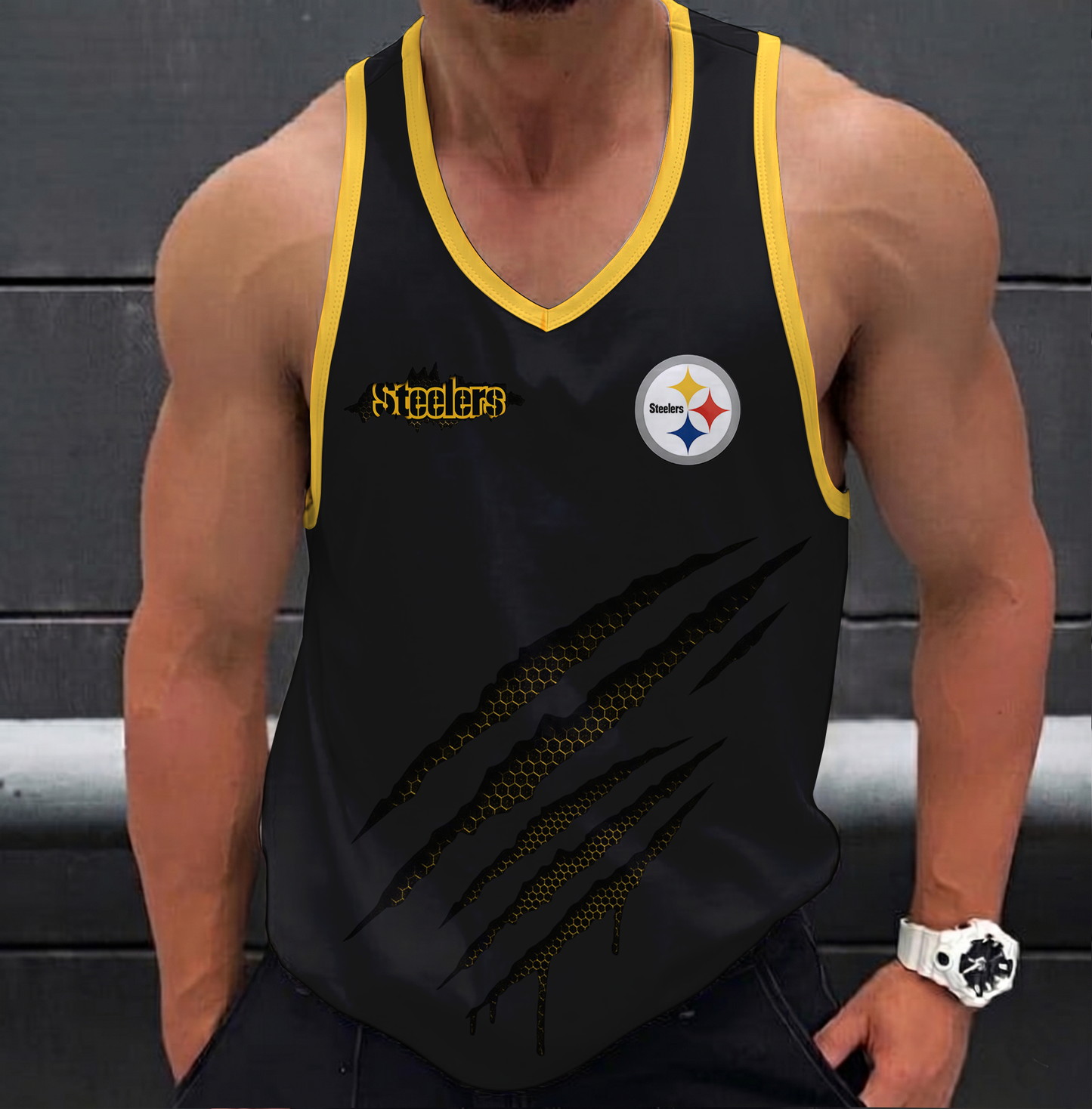 SPECIAL EDITION - NEW CUSTOMIZED NFL14 PSB PITTSBURGH STEELERS UNISEX TANK TOP