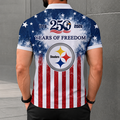 LIMITED EDITION - NEW CUSTOMIZED NFL14 PSB PITTSBURGH STEELERS POLO SHIRT, ZIP POLO SHIRT & T-SHIRTS