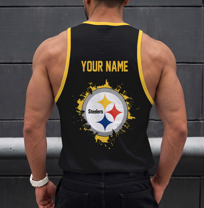 SPECIAL EDITION - NEW CUSTOMIZED NFL14 PSB PITTSBURGH STEELERS UNISEX TANK TOP