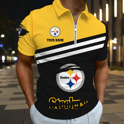 LIMITED EDITION - NEW CUSTOMIZED NFL14 PSB PITTSBURGH STEELERS T-SHIRT, POLO SHIRT, ZIP POLO SHIRT, SWEATSHIRT, HOODIE & ZIP HOODIE