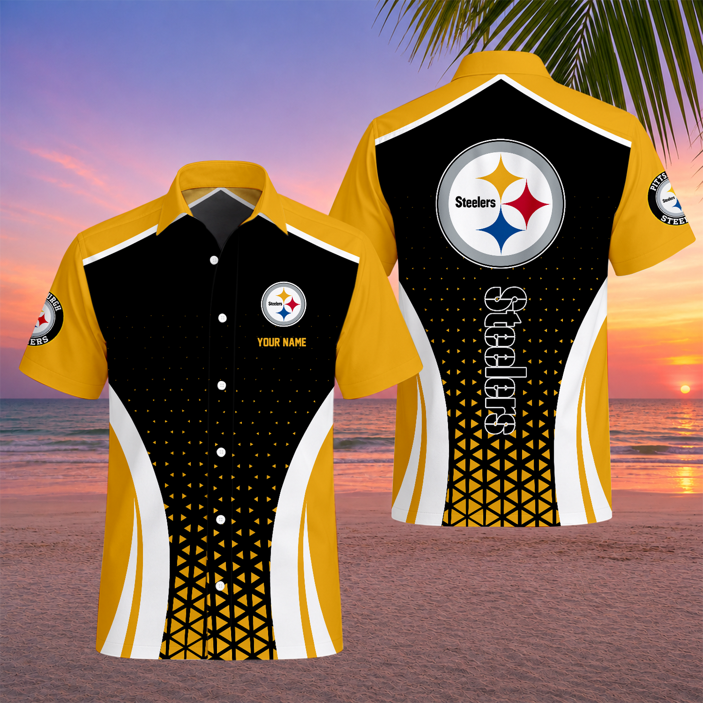 LIMITED EDITION - NEW CUSTOMIZED NFL14 PSB PITTSBURGH STEELERS UNISEX HAWAIIAN SHIRT