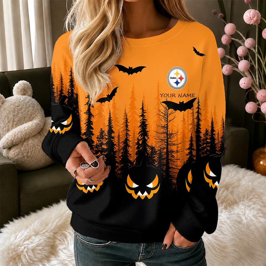 [SPECIAL OFFER] NEW CUSTOMIZED NFL14 PSB PITTSBURGH STEELERS UNISEX HALLOWEEN SWEATSHIRT
