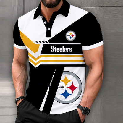 LIMITED EDITION - NEW CUSTOMIZED NFL14 PSB PITTSBURGH STEELERS POLO SHIRT, ZIP POLO SHIRT & T-SHIRTS