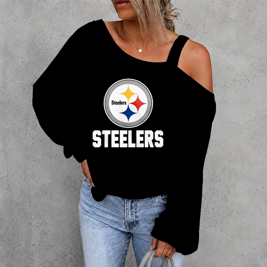 [SPECIAL OFFER] NEW CUSTOMIZED NFL14 PSB PITTSBURGH STEELERS DROP SHOULDER SWEATSHIRT