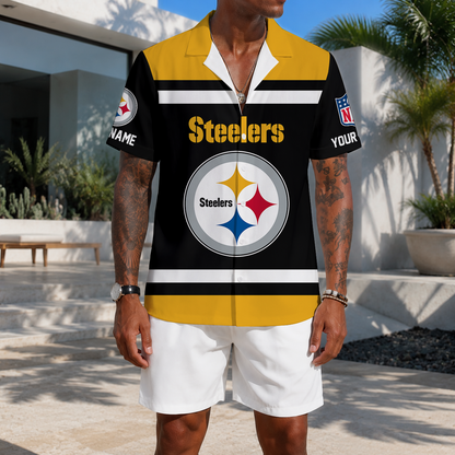 EXCLUSIVE EDITION - NEW CUSTOMIZED NFL14 PSB PITTSBURGH STEELERS UNISEX HAWAIIAN SHIRT