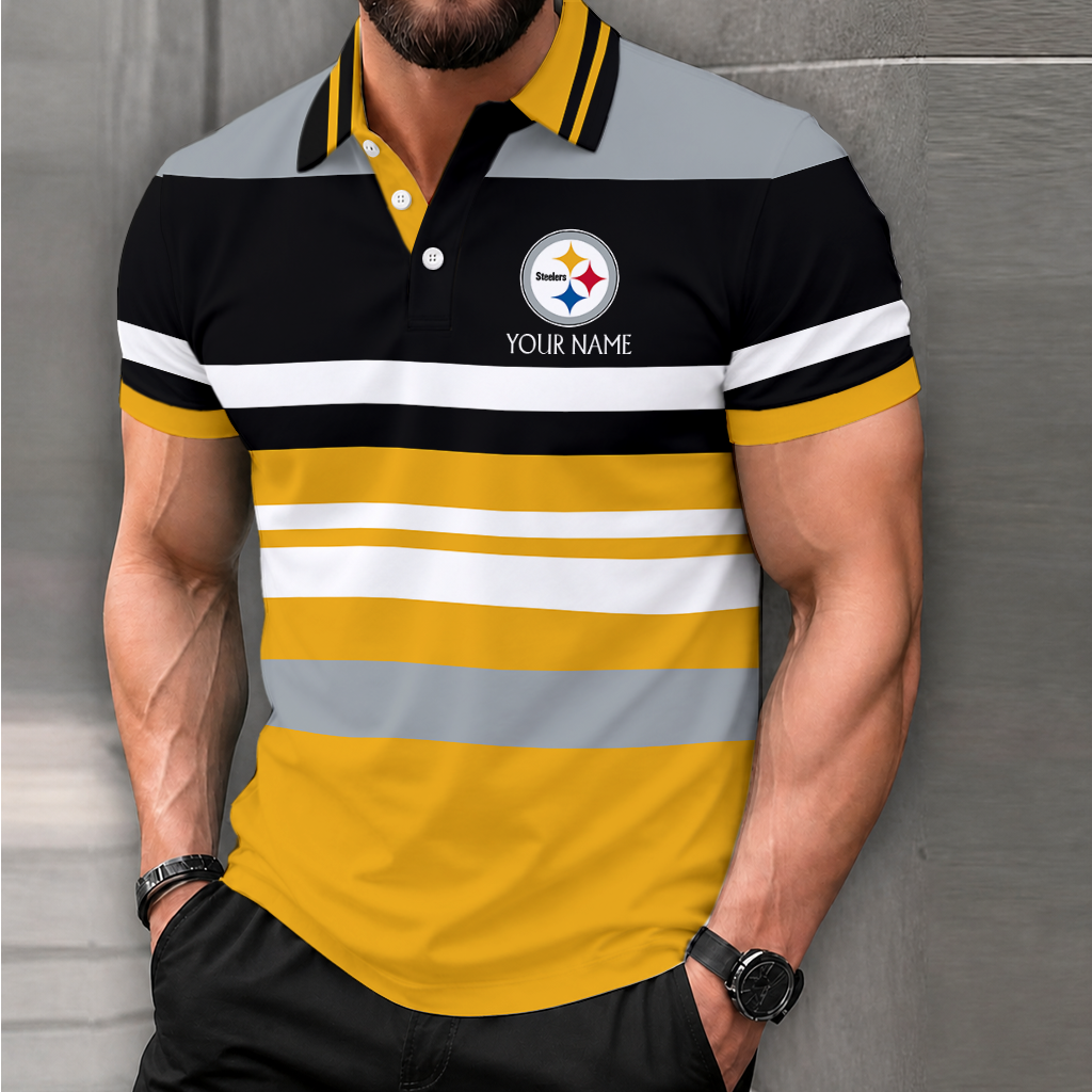 LIMITED EDITION - NEW CUSTOMIZED NFL14 PSB PITTSBURGH STEELERS T-SHIRT, POLO SHIRT, ZIP POLO SHIRT, SWEATSHIRT, HOODIE & ZIP HOODIE