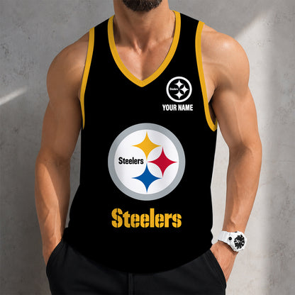 LIMITED EDITION - NEW CUSTOMIZED NFL14 PSB PITTSBURGH STEELERS TANK TOP