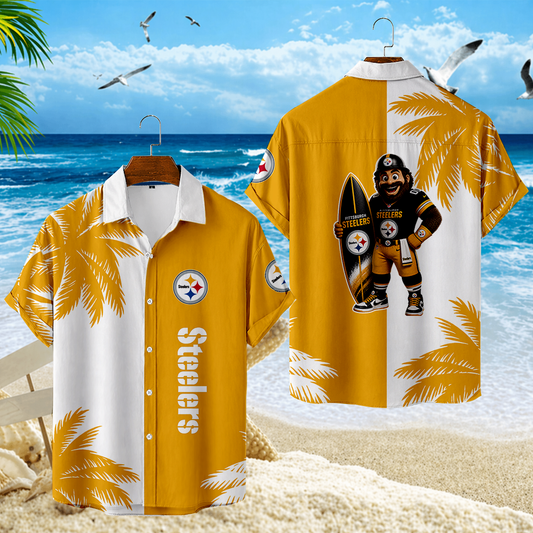 LIMITED EDITION - NEW CUSTOMIZED NFL14 PSB PITTSBURGH STEELERS UNISEX HAWAIIAN SHIRT