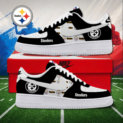 MEGA SALE - NEW CUSTOMIZED NFL14 PSB PITTSBURGH STEELERS AF1 SNEAKERS