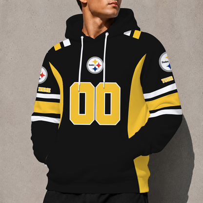 LIMITED EDITION - NEW CUSTOMIZED NFL14 PSB PITTSBURGH STEELERS T-SHIRT, POLO SHIRT, ZIP POLO SHIRT, SWEATSHIRT, HOODIE & ZIP HOODIE