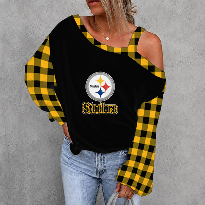 [SPECIAL OFFER] NEW CUSTOMIZED NFL14 PSB PITTSBURGH STEELERS DROP SHOULDER SWEATSHIRT