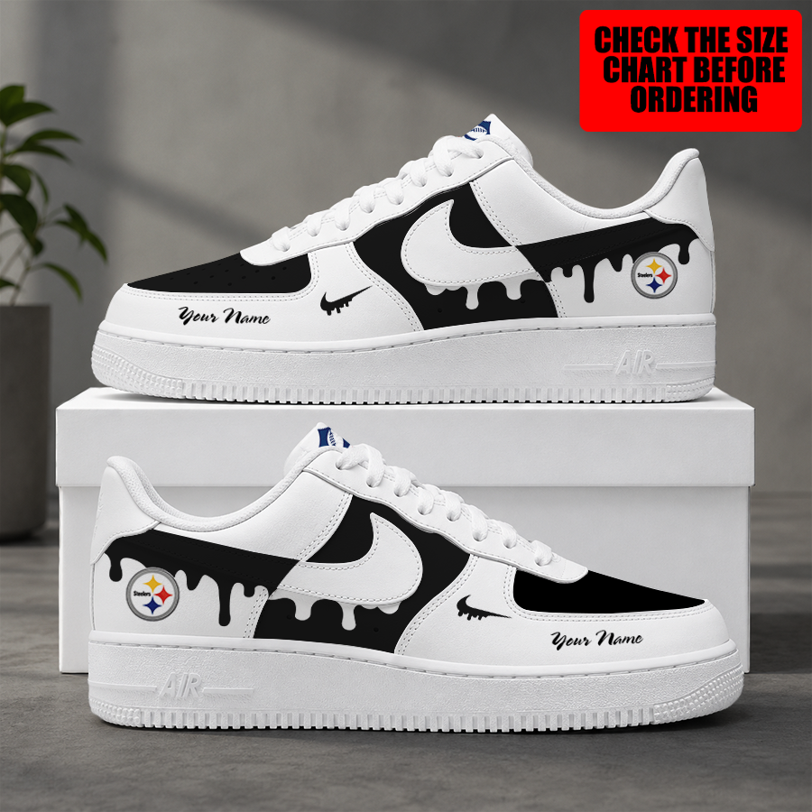 [SPECIAL OFFER] NEW CUSTOMIZED NFL14 PSB PITTSBURGH STEELERS AF1 SHOES